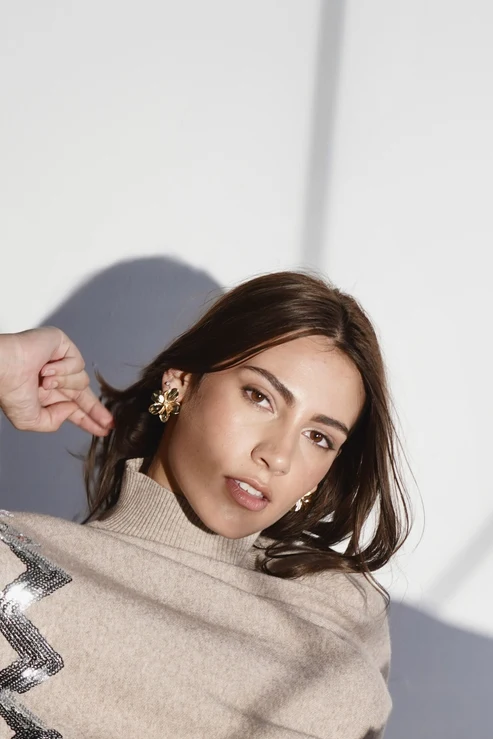 Flower Earring - Statement Earring - Image 4