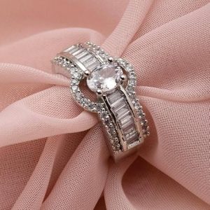Adjustable Cubic Zirconia Ring