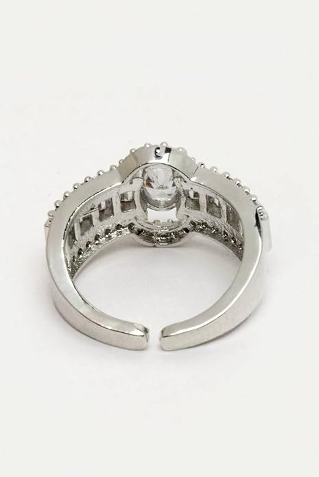 Adjustable Cubic Zirconia Ring - Image 4
