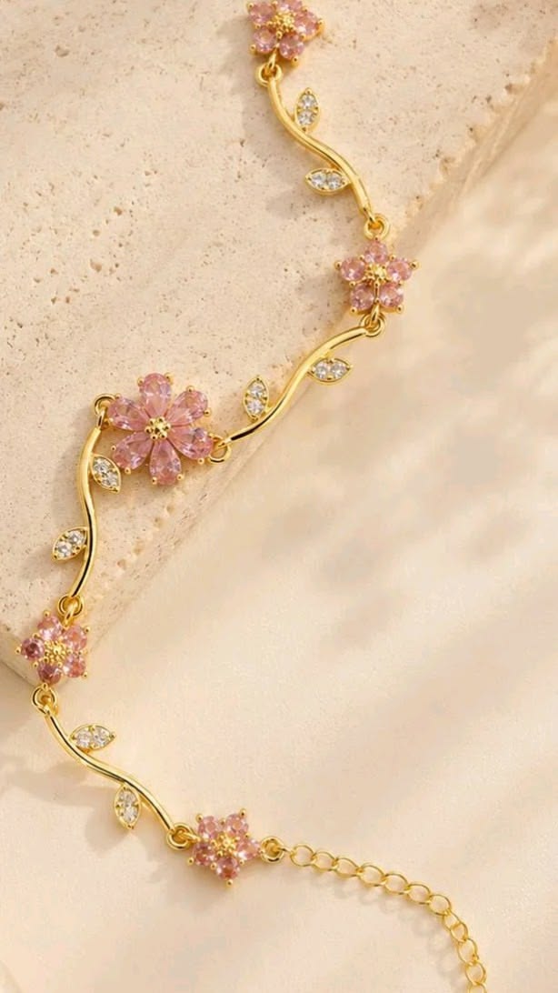 Pink Flower Bracelet - Image 3