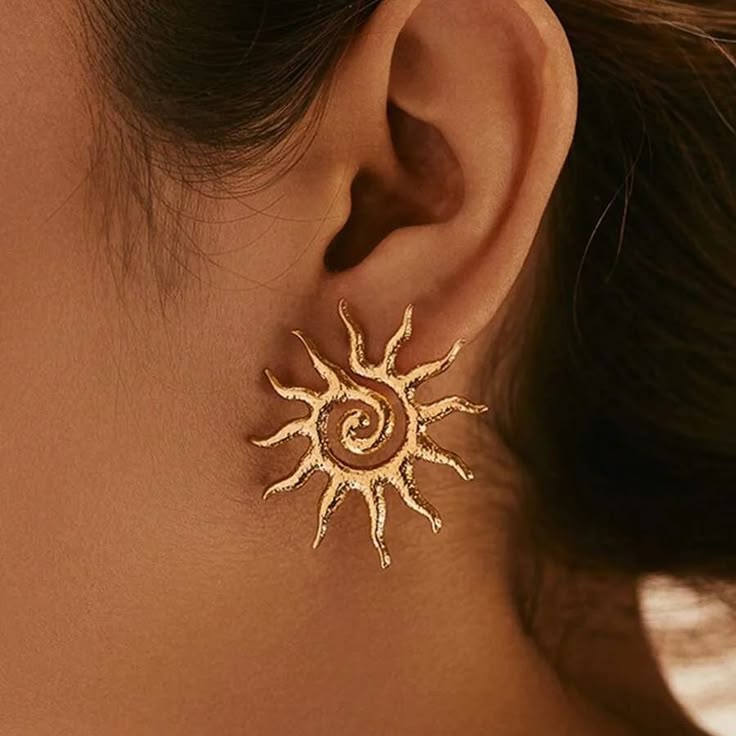 Sun Earrings-Beach Earrings - Image 3